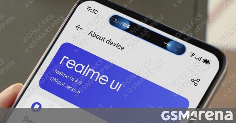 Realme’s version of Apple’s Dynamic Island shown in leaked images