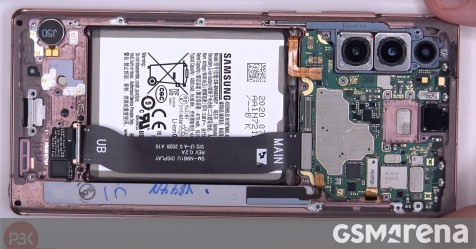Samsung Galaxy Note20 teardown reveals densely packed body and hard to remove battery