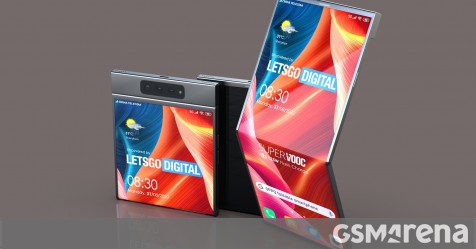 Oppo patent shows a clamshell foldable with the screen on the outside