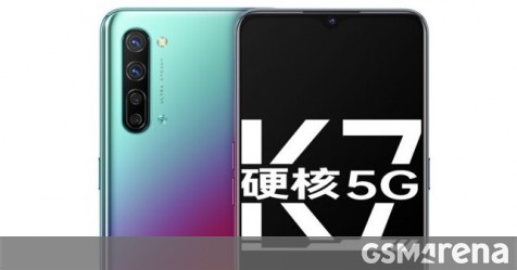 Oppo K7 5G goes official with a Snapdragon 765G SoC and 48MP quad camera