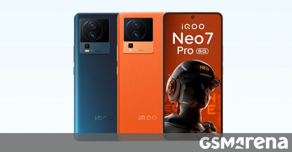 iQOO Neo 7 Pro is official with Snapdragon 8+ Gen 1 and 120W charging